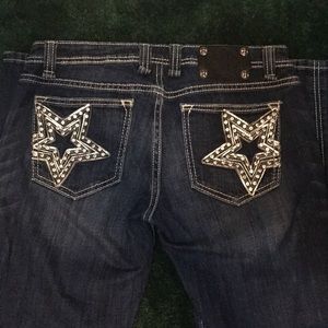 Miss Me Bootcut Jeans with Stars